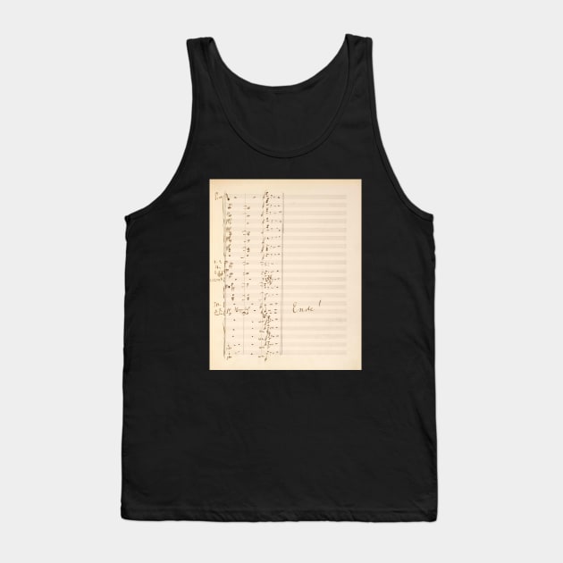 Mahler | The Song of Lament (Das klagende Lied) | Original manuscript score 2 (2 of 2) Tank Top by Musical design